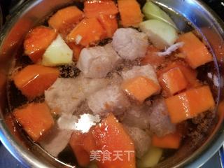 佛手瓜木瓜薏米汤的做法步骤:5