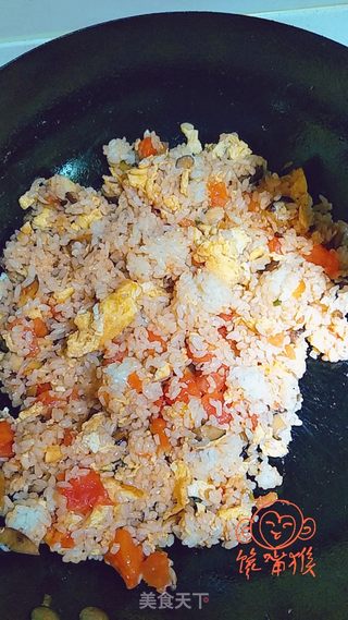西红柿鸡蛋烩饭的做法步骤:13