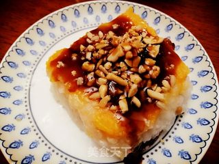 红糖花生脆冰爽糯米糕的做法步骤:11