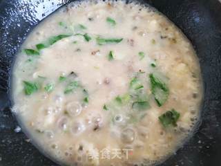 皮蛋瘦肉面疙瘩汤的做法步骤:15