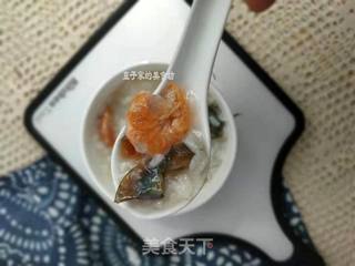 皮蛋虾仁米粥的做法步骤:8