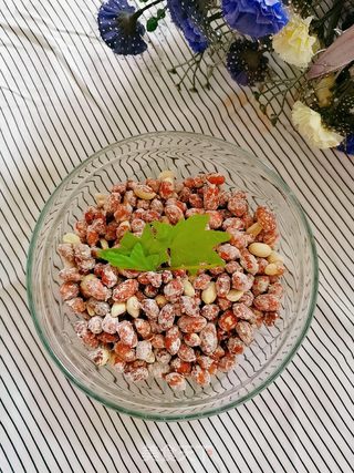 挂霜花生米的做法步骤:12