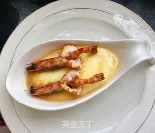 蝴蝶虾蛋羹的做法步骤:22