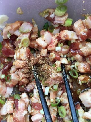 豆角粉丝肉包的做法步骤:16