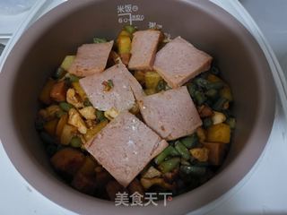 鸡丁豆角焖饭的做法步骤：9