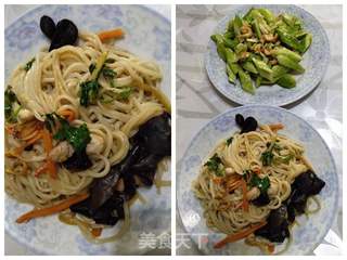 豆妈带你一起做家常炒面(什锦炒面) 的做法步骤:5