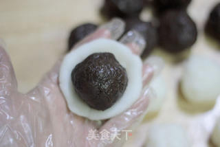 摩卡奶酪冰皮月饼-----整整齐齐一家人的做法步骤:12