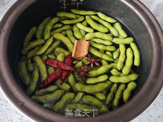 盐水毛豆这样做,简单美味,刷剧宵夜必备的做法步骤:4