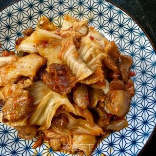 花肉炒韩式辣白菜的做法步骤:11