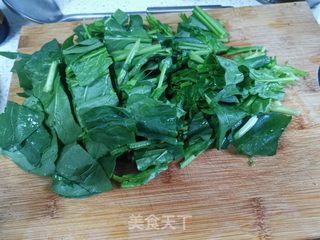 菠菜猪肝粥的做法步骤:5