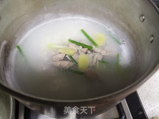 菠菜猪肝粥的做法步骤：12