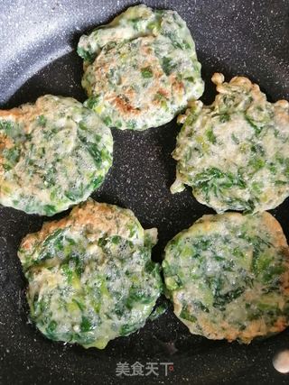 芹菜叶鸡蛋饼的做法步骤：9