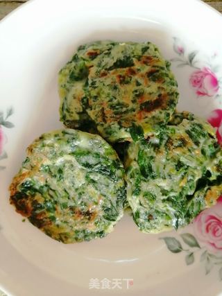 芹菜叶鸡蛋饼的做法步骤：10