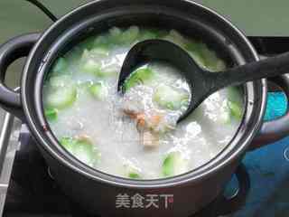 丝瓜香芋虾米粥的做法步骤：10