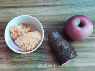 #苹果山药银耳羹的做法图解2