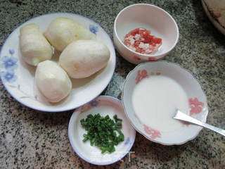 肉末芋艿羹的做法步骤：1