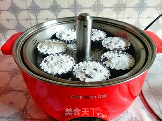 蔓越莓米粉蒸糕的做法步骤:17