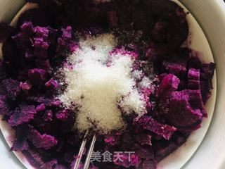 简易版紫薯饼的做法步骤:4