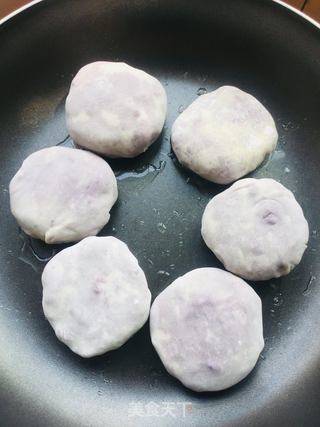 简易版紫薯饼的做法步骤:9