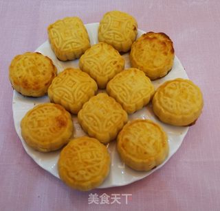 奶黄月饼的做法步骤:18