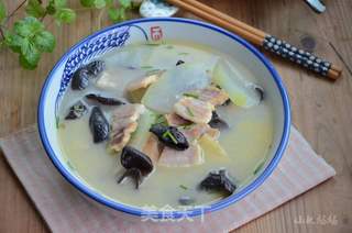 冬瓜咸肉木耳汤的做法步骤：11
