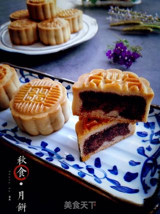 广式豆沙月饼的做法步骤:18