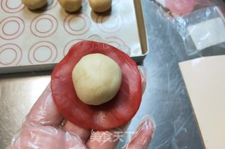 桃山皮流心月饼的做法步骤:6