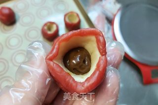 桃山皮流心月饼的做法步骤:9