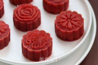 桃山皮流心月饼的做法步骤:14