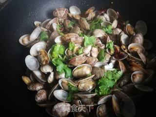 酱炒花蛤的做法步骤:15