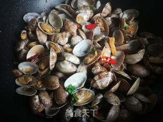 酱炒花蛤的做法步骤:16