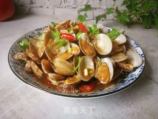 酱炒花蛤的做法步骤:18