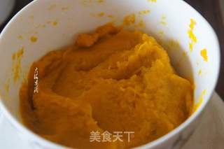 南瓜冰皮月饼馅的做法步骤:3
