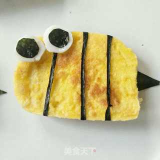 可爱的小蜜蜂馒头片的做法步骤：7