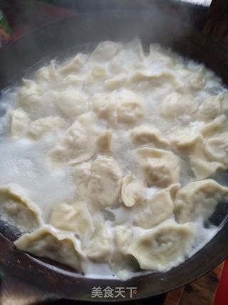 酸菜猪肉馅水饺的做法步骤:5
