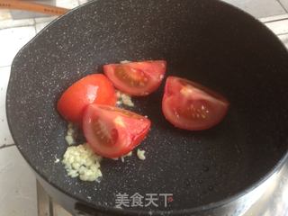 番茄鸡蛋面的做法步骤:5
