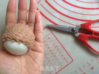 小刺猬豆沙糯米团的做法步骤:11