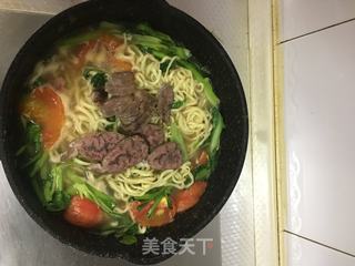 清汤牛肉小煮面的做法步骤：10