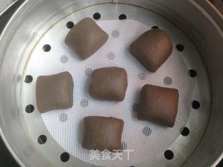 黑芝麻褐麦馒头的做法步骤:6