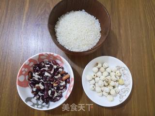 花豆莲子米饭的做法步骤：1