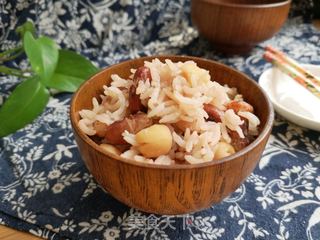 花豆莲子米饭的做法步骤:5