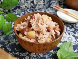 花豆莲子米饭的做法步骤:7