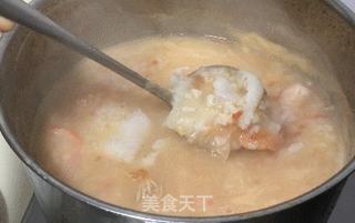 开胃番茄鱼片虾粥的做法步骤:10