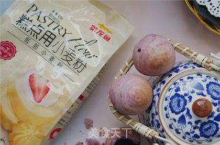 紫薯酥皮月饼的做法步骤:17