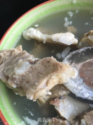 海参排骨茼蒿粥的做法步骤:9