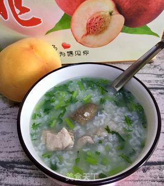 海参排骨茼蒿粥的做法步骤:17