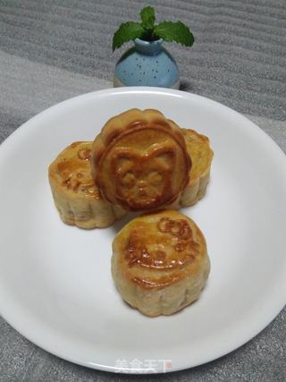 紫薯月饼的做法步骤:14