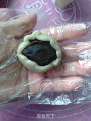 抹茶冰皮月饼的做法步骤:9