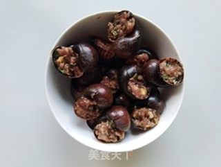 田螺塞肉的做法步骤:7