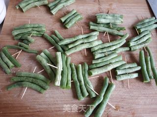 烤豆角的做法步骤:2